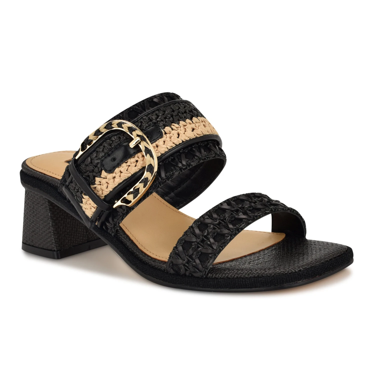 Nine West Ebels Block Heel Slide Sandals 4 Nine West Ebels Block Heel Slide Sandals - Image 2