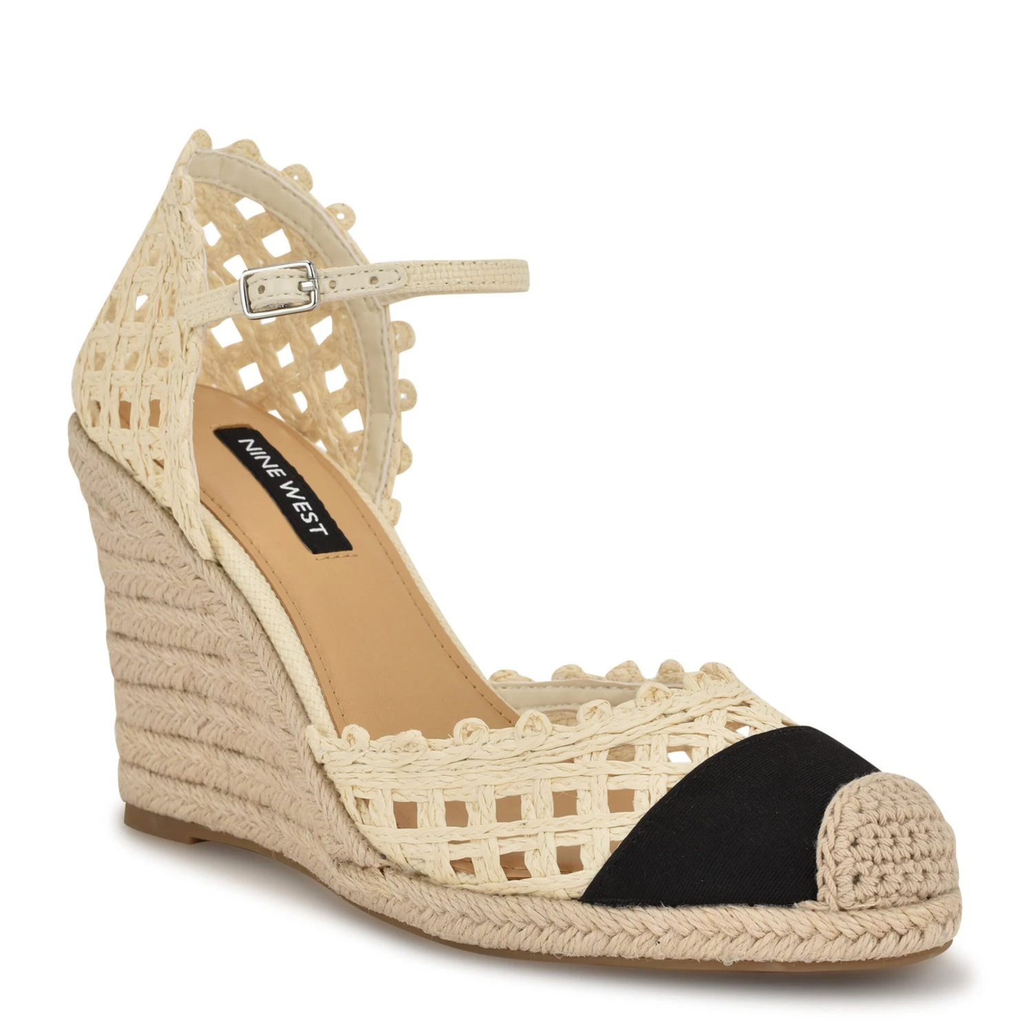 Nine West Mckinly Cap Toe Espadrille Wedges 4 Nine West Mckinly Cap Toe Espadrille Wedges - Image 2