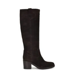 Nine West Hecee Block Heel Tailored Leather Boots