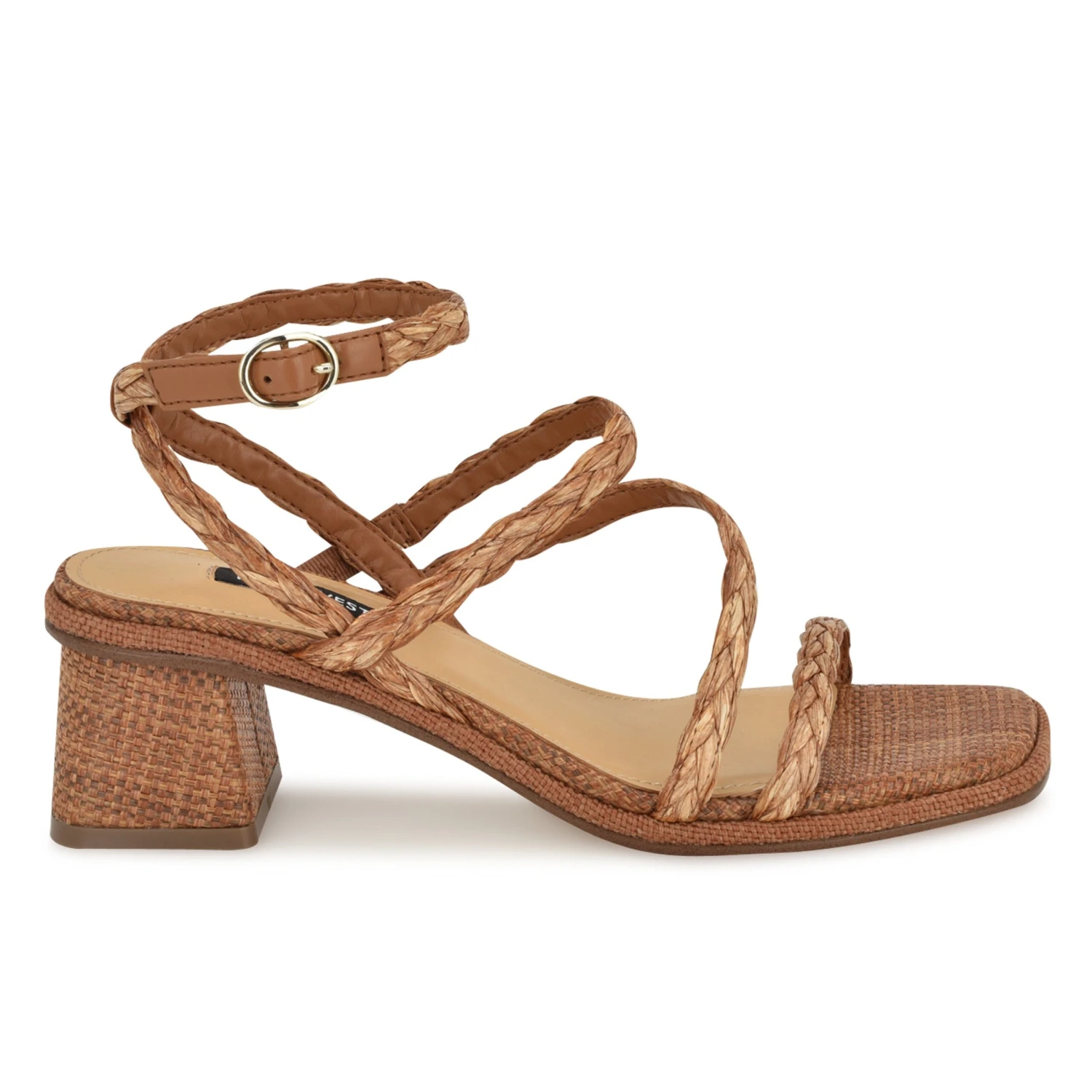 Nine West Emolly Raffia Block Heel Sandals 3 Nine West Emolly Raffia Block Heel Sandals