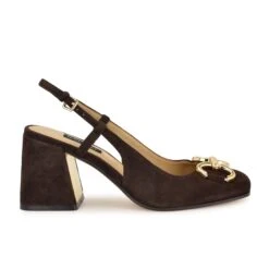 Nine West Cast Block Heel Slingback Pumps