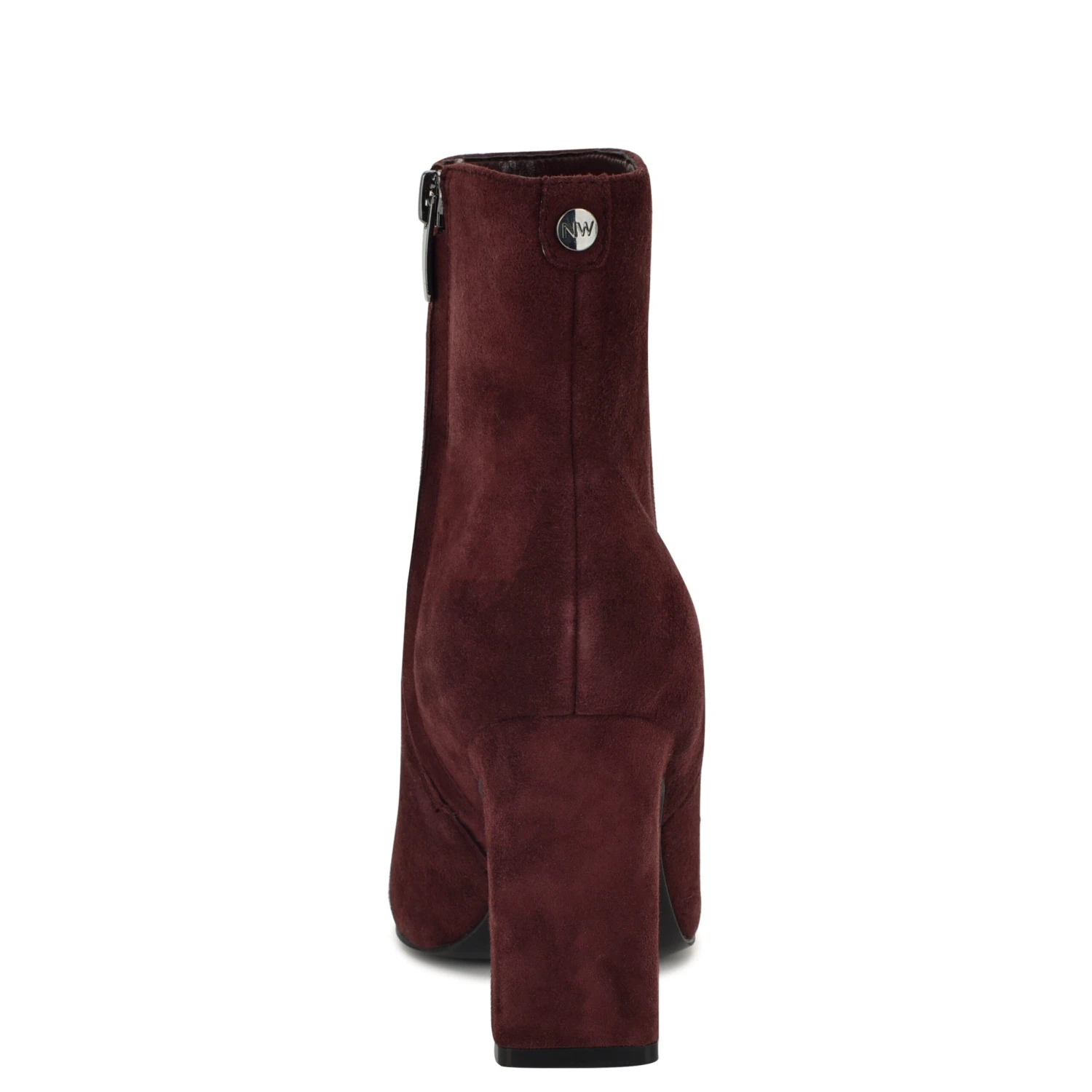 Nine West Reraye Block Heel Ankle Leather Booties 6 Nine West Reraye Block Heel Ankle Leather Booties - Image 4