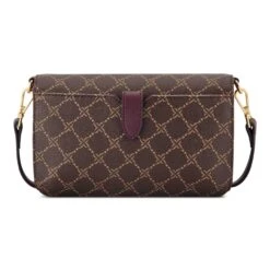 Lockup 9S Phone Wallet Crossbody -Nine West Shop GG1403179 DARKBROWNLOGOBOYSENBERRY LOCKUP9SLGWALLETONASTRNG BZ