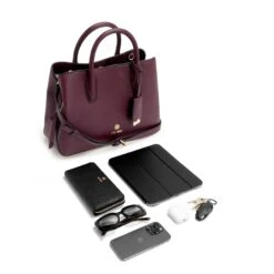 Lakelyn Satchel -Nine West Shop NGB567105 BOYSENBERRY LAKELYN RZ 1