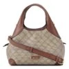 Eamon Top Handle Crossbody 1 Eamon Top Handle Crossbody -Nine West Shop NGG129173 BEIGELOGOMAHOGANYEAMONTOPHANDLECROSSBODY RZ
