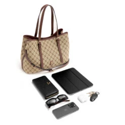 Anders Carryall -Nine West Shop NGJ564509 MOCHALOGOMAHOGANY ANDERS RZ 1