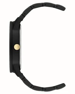 Classic Rubberized Bracelet Watch 7 Classic Rubberized Bracelet Watch -Nine West Shop NW 1678GPBK SIDE