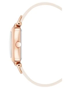 Heritage Rectangular Case Watch -Nine West Shop NW 1856RGCR SIDE