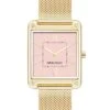 Rectangular Case Mesh Bracelet Watch -Nine West Shop NW 2090PKGB