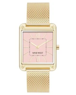 Rectangular Case Mesh Bracelet Watch