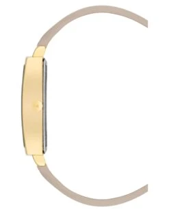 Square Case Strap Watch -Nine West Shop NW 2922GPTP SIDE