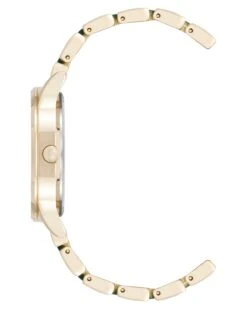Modern Rubberized Bracelet Watch 7 Modern Rubberized Bracelet Watch -Nine West Shop NW 3094GNGB SIDE