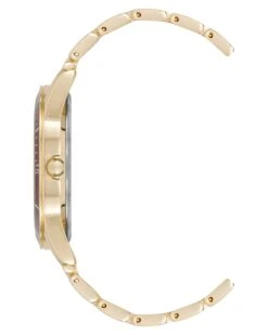 Burgundy Bezel Watch -Nine West Shop NW 3100BYGB SIDE