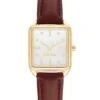 Rectangular Case Strap Watch 1 Rectangular Case Strap Watch -Nine West Shop NW 3118GPHY