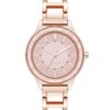 Textured Bezel Bracelet Watch -Nine West Shop NW 3124PKRG
