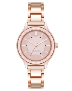 Textured Bezel Bracelet Watch