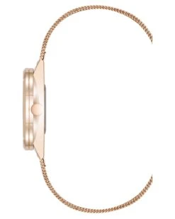 Round Case Mesh Bracelet Watch -Nine West Shop NW 3176RGRG SIDE