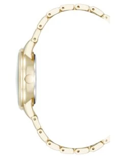 Minimalist Link Bracelet Watch -Nine West Shop NW 3234WTGB SIDE