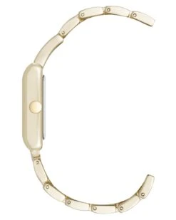 Petite Rectangular Bracelet Watch -Nine West Shop NW 3242WTGB SIDE