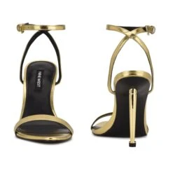 Nine West Reina Ankle Strap Sandals 10 Nine West Reina Ankle Strap Sandals -Nine West Shop PG.WNREINA3 GOL01.FB