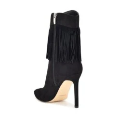 Nine West Tries Heeled Fringe Booties -Nine West Shop PG.WNTRIES2 BLK01.AZ