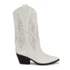 Nine West Ringer Detailed Western Boots -Nine West Shop WNRINGER3 WHI01 RZ