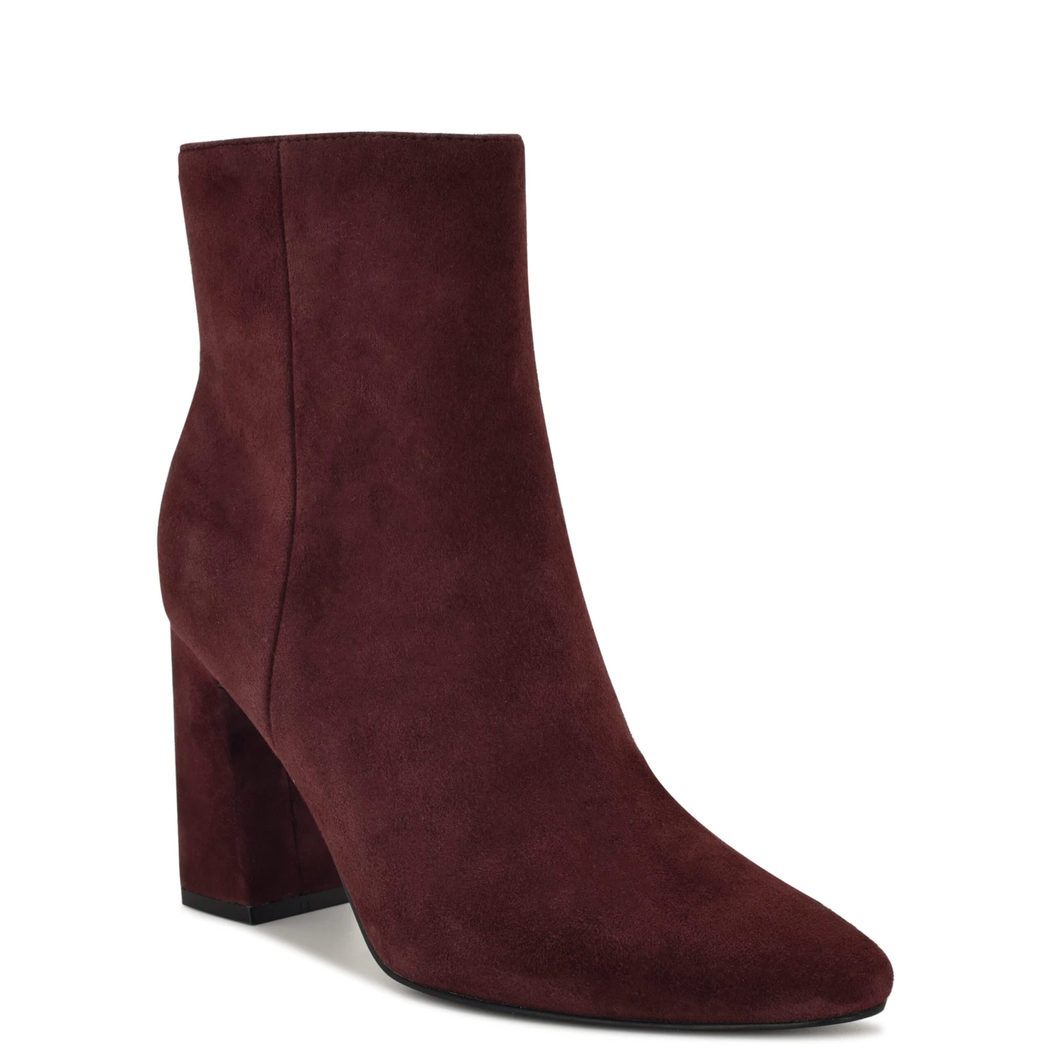 Nine West Reraye Block Heel Ankle Leather Booties 4 Nine West Reraye Block Heel Ankle Leather Booties - Image 2