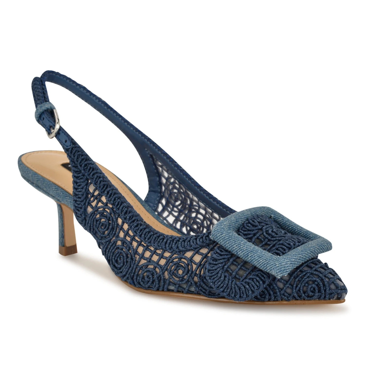 Nine West Nolla Woven Slingback Pumps 4 Nine West Nolla Woven Slingback Pumps - Image 2